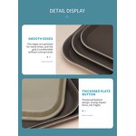 Non Slip Serving Tray Factory - OEM/ODM Custom Skid Proof Non Slip PP Serving Tray Round Rectangle Dinner Tray