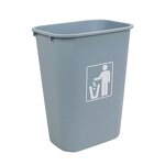 Trash Can Factory - OEM/ODM Custom Large Capacity 12L 24L 35L Trash Can Open Top Plastic Bathroom Waste Bin with Lid