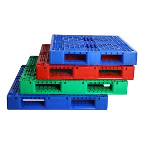 Euro Style Plastic Pallets Factory - OEM/ODM Custom Euro Style Single Faced 4 Way Entry Recyclable Plastic Pallets