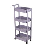 Kitchen Storage Rack Manufacturer - OEM/ODM Custom Hot Sale 3 Tier Rectangle Kitchen Storage Rack Plastic Basket Organizer