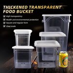 Plastic Food Storage Container Manufacturer - OEM/ODM Custom 2L-22L Plastic PC PP Ingredient Bin Box Kitchen Storage