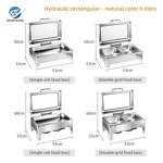 Stainless Steel Chafer Set Factory - OEM/ODM Custom Catering Stainless Steel Chafer Set with Fuel Heating