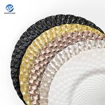 Charger Plates Manufacturer - OEM/ODM Custom Elegant Decorative Charger Plates Silver White Pink Rose Gold Black Wedding