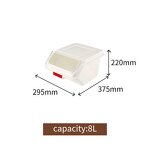 Food Storage Container Box Manufacturer - OEM/ODM Custom Food Storage Container Box Rice Container Cereal Dispenser with Wheel