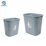 Plastic Recycling Bin Factory - OEM/ODM Custom Customized Square Plastic Recycling Waste Bin Trash Can Open Top