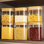 Glass Spice Jar Factory - OEM/ODM Custom Clear Silicone Borosilicate Glass Square Airtight Spice Jar with Bamboo Lid