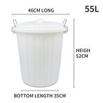 Indoor Hotel Trash Can Factory - OEM/ODM Custom Durable Indoor Hotel Trash Can Large Size Square Plastic Garbage Bin