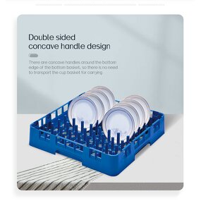 Dishwasher Cutlery Basket Manufacturer - OEM/ODM Custom Commercial Dishwasher Cutlery Basket Kitchen Dish Rack Storage