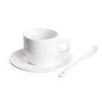 Porcelain Tea Cup Manufacturer - OEM/ODM Custom Custom Logo 300ml Fine Bone China Porcelain Tea Cup and Saucer Set