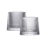 Whiskey Glass Manufacturer - OEM/ODM Custom High Quality Tilting Rolling Drinking Glasses Rock Trapezoid Whiskey Glass