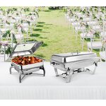 Gold Hydraulic Chafing Dishes Factory - OEM/ODM Custom Gold Hydraulic Chafing Dishes Roll Top Buffet Stove for Wedding