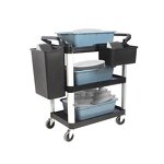 Commercial Kitchen Food Service Cart Factory - OEM/ODM Custom Commercial Kitchen Food Service Cart 3 Tier Utility Trolley