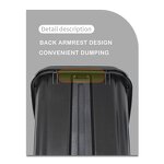 Kitchen Swing Top Trash Can Factory - OEM/ODM Custom Kitchen Household Double Barrel Plastic Swing Top Trash Can 20L 10L