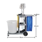 Hotel Room Cleaning Cart Manufacturer - OEM/ODM Custom Efficient Durable Multifunction Hotel Room Cleaning Cart Plastic