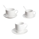 Porcelain Tea Cup Manufacturer - OEM/ODM Custom Custom Logo 300ml Fine Bone China Porcelain Tea Cup and Saucer Set