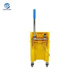 Mop Bucket and Wringer Factory - OEM/ODM Custom Factory Wholesale Hotel Mop Bucket and Wringer with Wheels PP Plastic