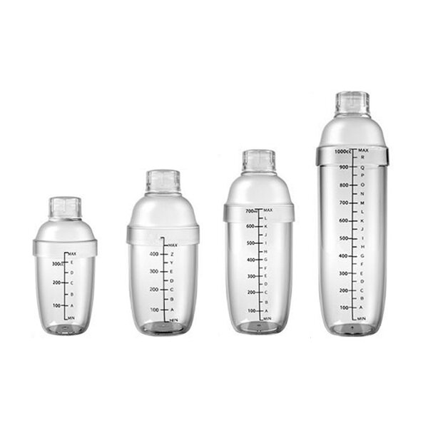Bar Shaker Cup Factory - OEM/ODM Custom Professional Transparent Plastic 1L Bar Cup for Shaker Bottle Food Grade