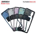 Middle Frame Bezel Factory - For Redmi Note 10S 10 4G 5G Pro Middle Plate Housing With Camera Lens
