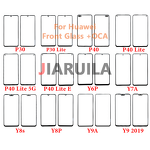 OCA Front Glass Lens Manufacturer - for Huawei P30 P40 Lite E Y6P Y7A Y7P Y8P Y8S Y9 2019 Y9A Y9S Honor 9X LCD Screen