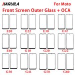Touch Front Glass With OCA Factory - for Moto E13 E20 E22 E30 E32 E40 G20 G22 G23 G30 G31 G40 G41 G50 G60 Series