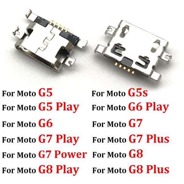 USB Charger Socket Factory - Conector for Moto G5 G7 Plus G9 Power Play Mobile Phone Flex Cables