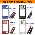 Mobile Phone Middle Frame Manufacturer - for Samsung A21S A31 A41 A70S Bezel Middle Plate With Turn on Volume Button
