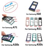 SIM Card Tray Slot Holder Factory - Accessories for Samsung A30S A50S A31 A51 A71 A60 Repair Parts Cellphone