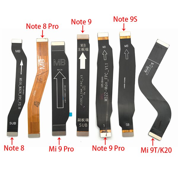 LCD Display Connector Manufacturer - Replacement Main Board Flex Cable for Xiaomi Redmi Note 9S 8 9 Pro Series