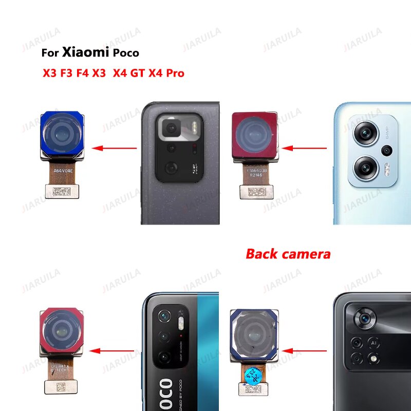 Back Front Camera Flex Cable Factory - New Model for Xiaomi Poco X3 NFC F3 GT F4 X3 X4 GT X4 Pro 5G M3 Pro