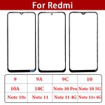 OCA Front Glass Factory - for Xiaomi Redmi 9 9A 9C 9T 10 10A 10C Note 13 11 10 9 8 Pro Plus 5G LCD Front Outer Lens