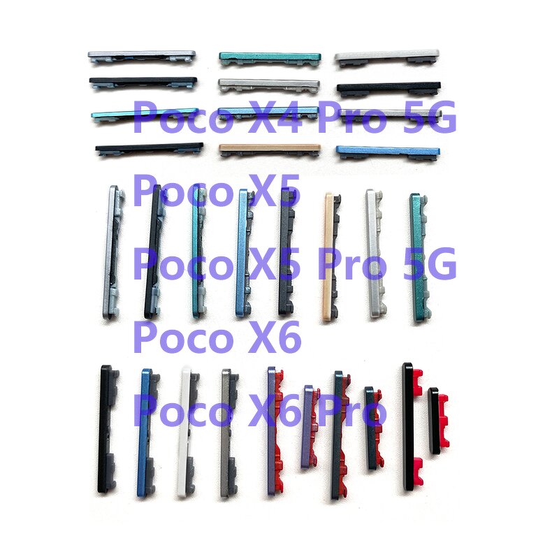 Power on Off Volume Button Side Key Factory - Wholesale for Xiaomi Note 9S 9 ProPoco X4 5G X5 X6 C65 F3 X3 GT Pro