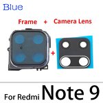 Mobile Phone Rear Camera Glass Factory - for Xiaomi Redmi Note 9S 9 Pro Back Camera Glass Lens With Frame