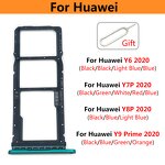 Mobile Phone Dual Sim Card Tray Factory - for Huawei Y6 Y7P Y8P 2020 Y9 Prime 2019 Dual Sim Card Tray Slot Holder