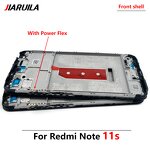 Mobile Phone Housing Back Cover Middle Frame Factory - for Redmi Note 11S Front Shell Middle Plate Back Battery Cover