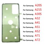 Waterproof Sticker Factory - for Samsung A20S A21S A30S A41 A51 A71 A32 A52 A72 Battery Cover Adhesive Door Sticker