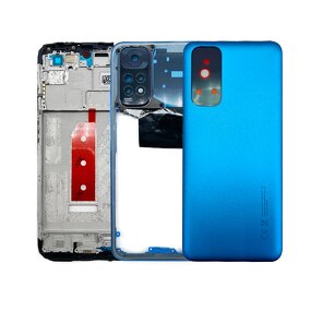 Back Cover Manufacturer - New for Redmi Note 11S Battery Cover+Middle Frame Rear Door Housing Case With Camera Lens+Side Keys