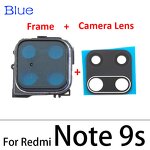 Mobile Phone Rear Camera Glass Factory - for Xiaomi Redmi Note 9S 9 Pro Back Camera Glass Lens With Frame