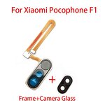 Home Button Fingerprint Sensor Flex Cable Factory - With Frame and Camera Glass Replacement for Xiaomi PocoPhone F1