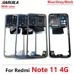 Middle Frame Manufacturer - With Side Key With Camera Lens for Redmi Note 10 Pro Middle Plate Replacement