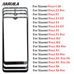 OCA Front Screen Glass Factory - for Xiaomi Poco C40 X6 X5 X4 X3 F5 F4 F3 F2 M5 M4 M3 Pro 5G Touch Outer Panel Lens
