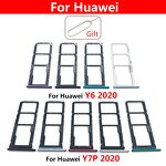 Mobile Phone Dual Sim Card Tray Factory - for Huawei Y6 Y7P Y8P 2020 Y9 Prime 2019 Dual Sim Card Tray Slot Holder