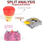 LAY6 DIY Instantaneous Button Switch Factory - OEM/ODM Custom LAY6 DIY Instantaneous Button Switch 1NO 1NC 10A 22mm Silver Contact