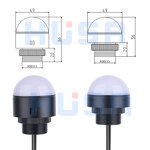 Mini LED Integrated Signal Light Factory - OEM/ODM Custom Mini LED Integrated Signal Light Three-Color Red Green Yellow Waterproof