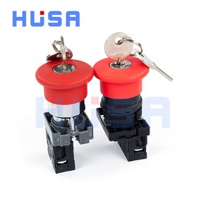 XB2 Button Switch Factory - OEM/ODM Custom XB2 Button Switch Self-reset Self-lock Mushroom Head 22mm Momentary Latching 1NO