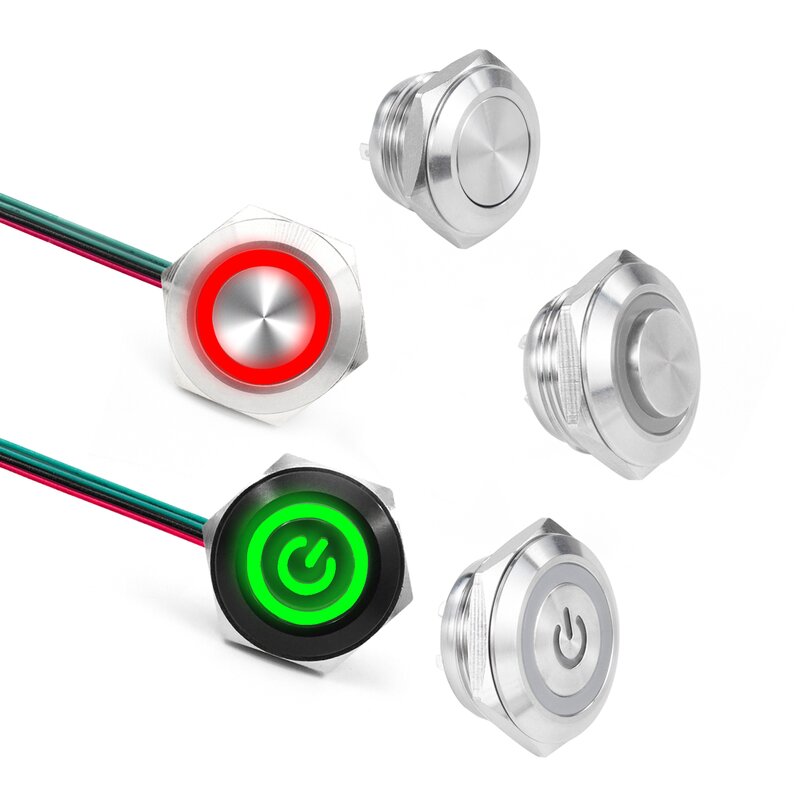 Waterproof Push Button Switch Manufacturer - OEM/ODM Custom 12-30mm Short Stroke Mini Waterproof Metal Push Button Switch