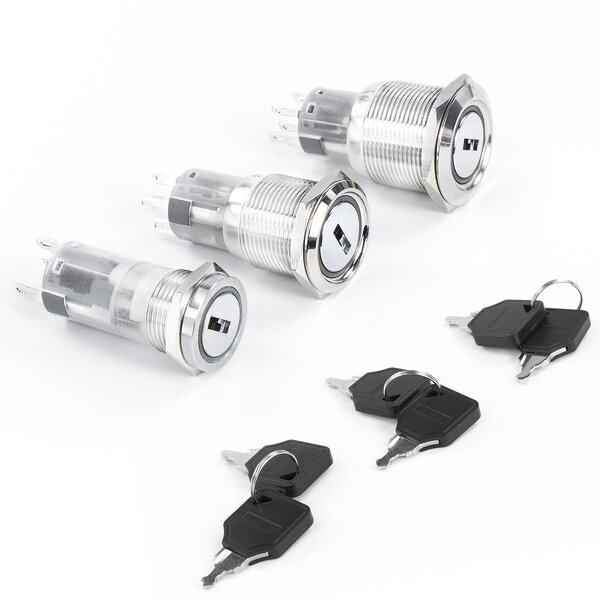 Metal Rotary Push Button Switch Manufacturer - OEM/ODM Custom 16-22mm Metal Rotary Push Button Switch 2/3 Position Self-locking