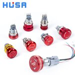 Emergency Button Switch Factory - OEM/ODM Custom Hot Selling Push Button Switch 30mm Stainless Steel 1NO1NC Emergency Button