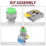 LAY6 Button Switch Factory - OEM/ODM Custom LAY6 Button Switch Self Reset High Head 22mm Start DIY 1NO 1NC Instantaneous