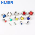 Metal LED Indicator Light Manufacturer - OEM/ODM Custom 22mm Metal LED Indicator Light Pilot Lamp Panel Mounted 12-220V Waterproof