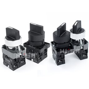 XB2 Knob Button Switch Manufacturer - OEM/ODM Custom XB2 Knob Button Switch Self Reset 22mm Start 1NO NC Momentary Metal Plastic